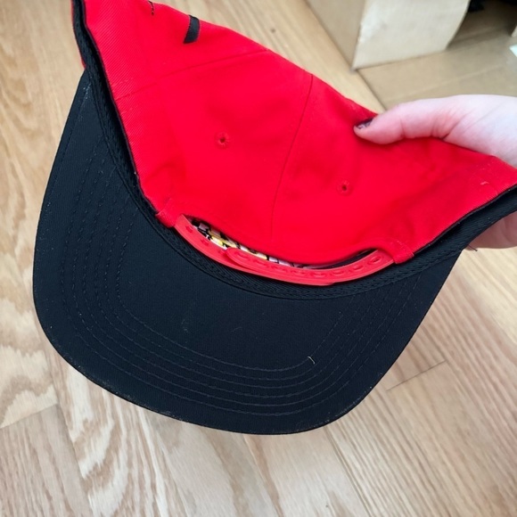 Vintage 94 Bill Elliot Racing SnapBack Hat McDonald’s NASCAR Red Trucker - Picture 4 of 6